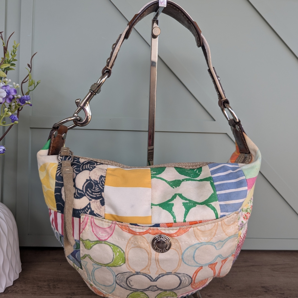 Coach Multicolor Patchwork Shoulder Bag - Picture 13 of 13
